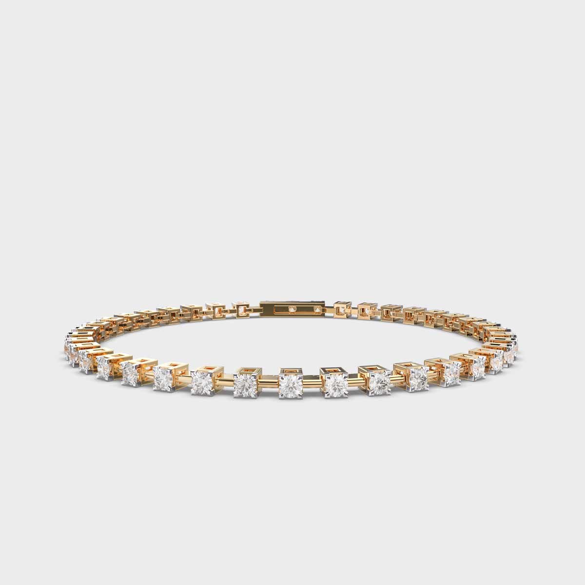 Dot and Dash Tennis Bracelet for Women