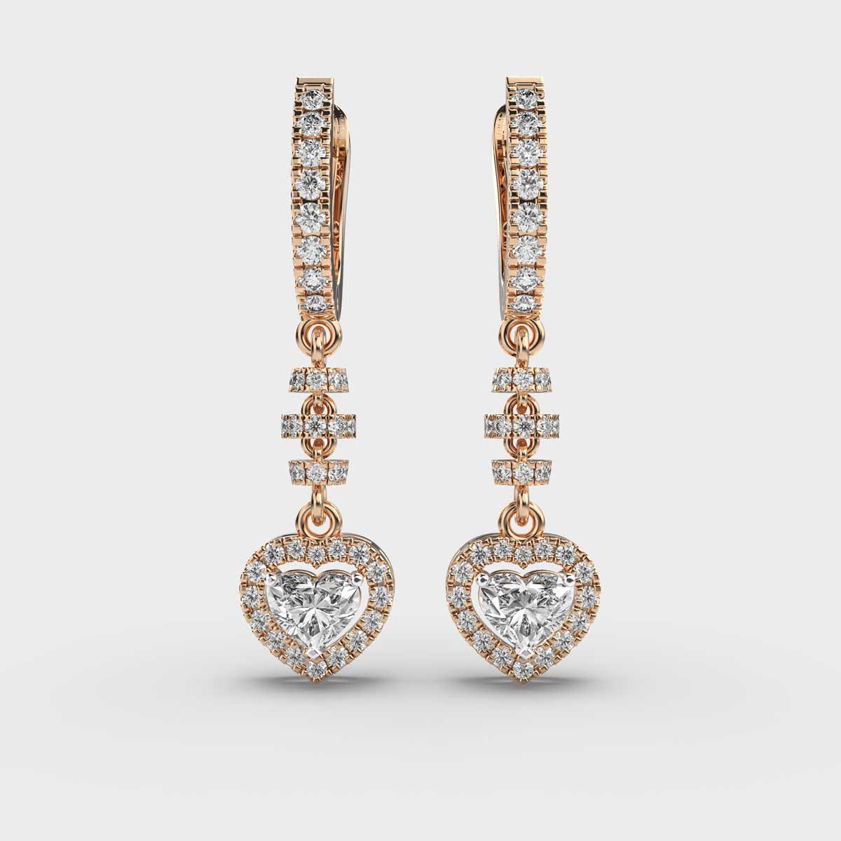 Love Wins Heart Shaped Diamond Drops