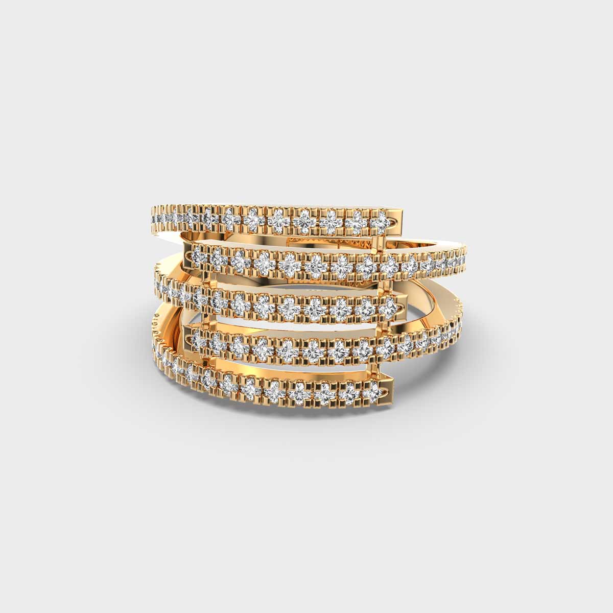 Parallel Perfection Dominoes Diamond Ring