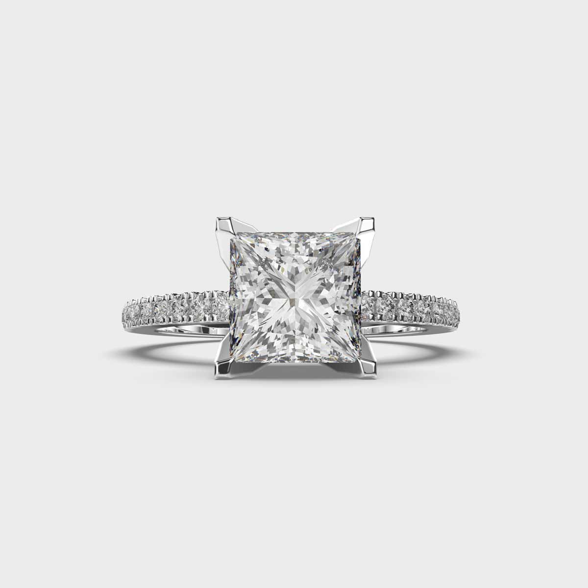 Classic Peonia Princess Cut Diamond Ring