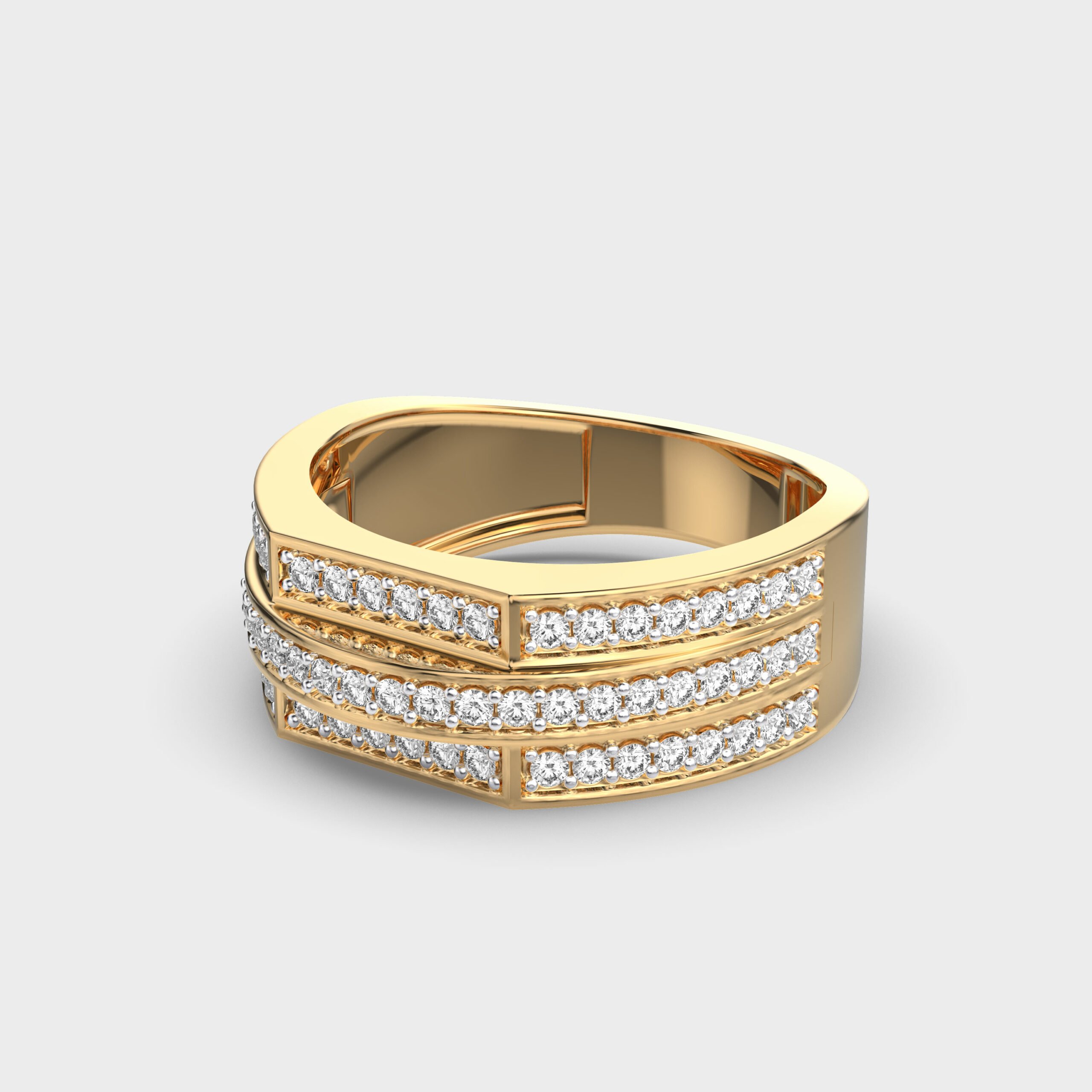 Zen Path Diamond Ring For Men