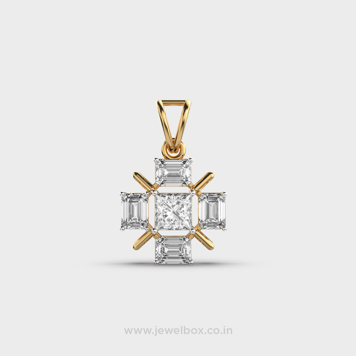 Cruzan Cross Diamond Pendant Without Chain