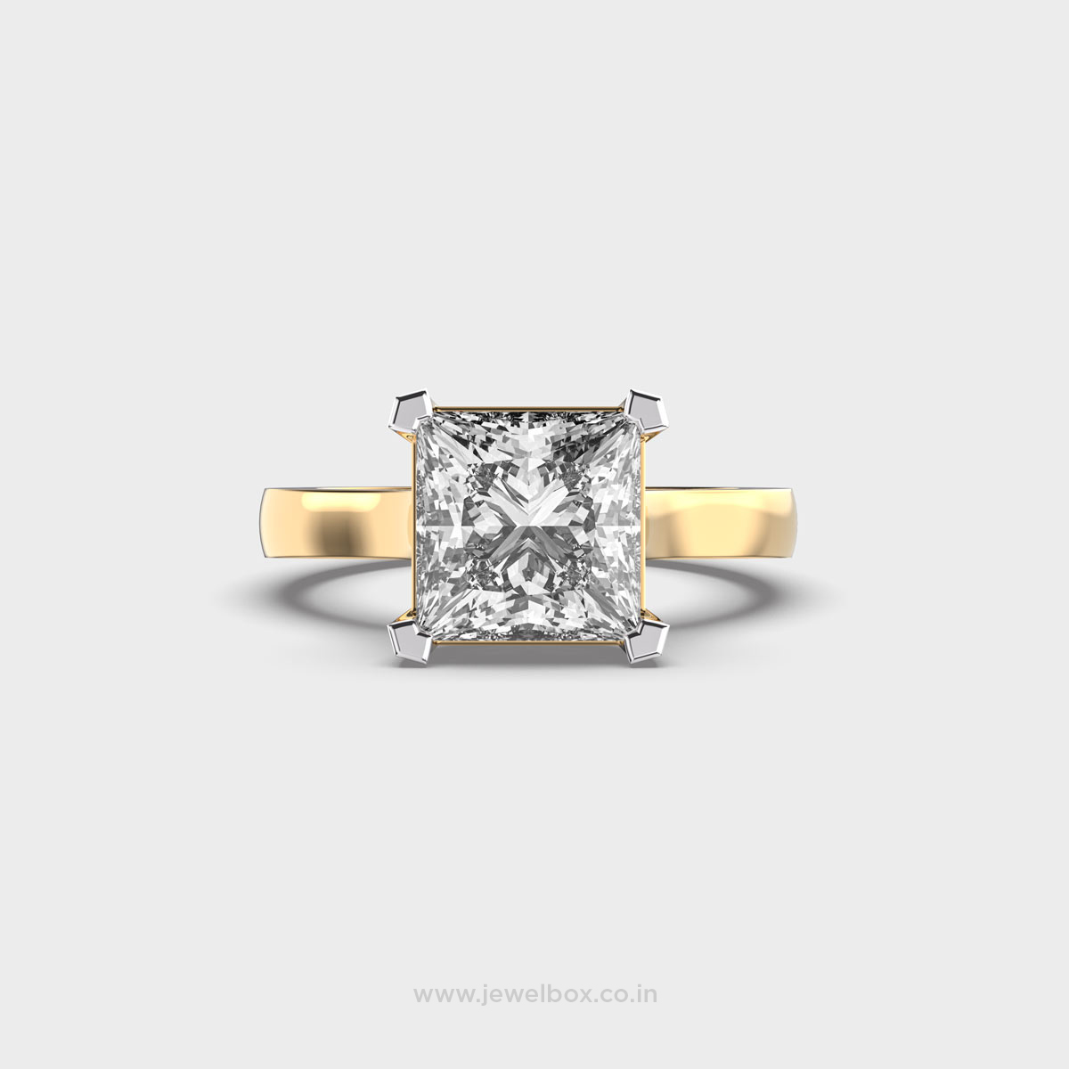 Miravelle Carré Princess Cut Diamond Ring