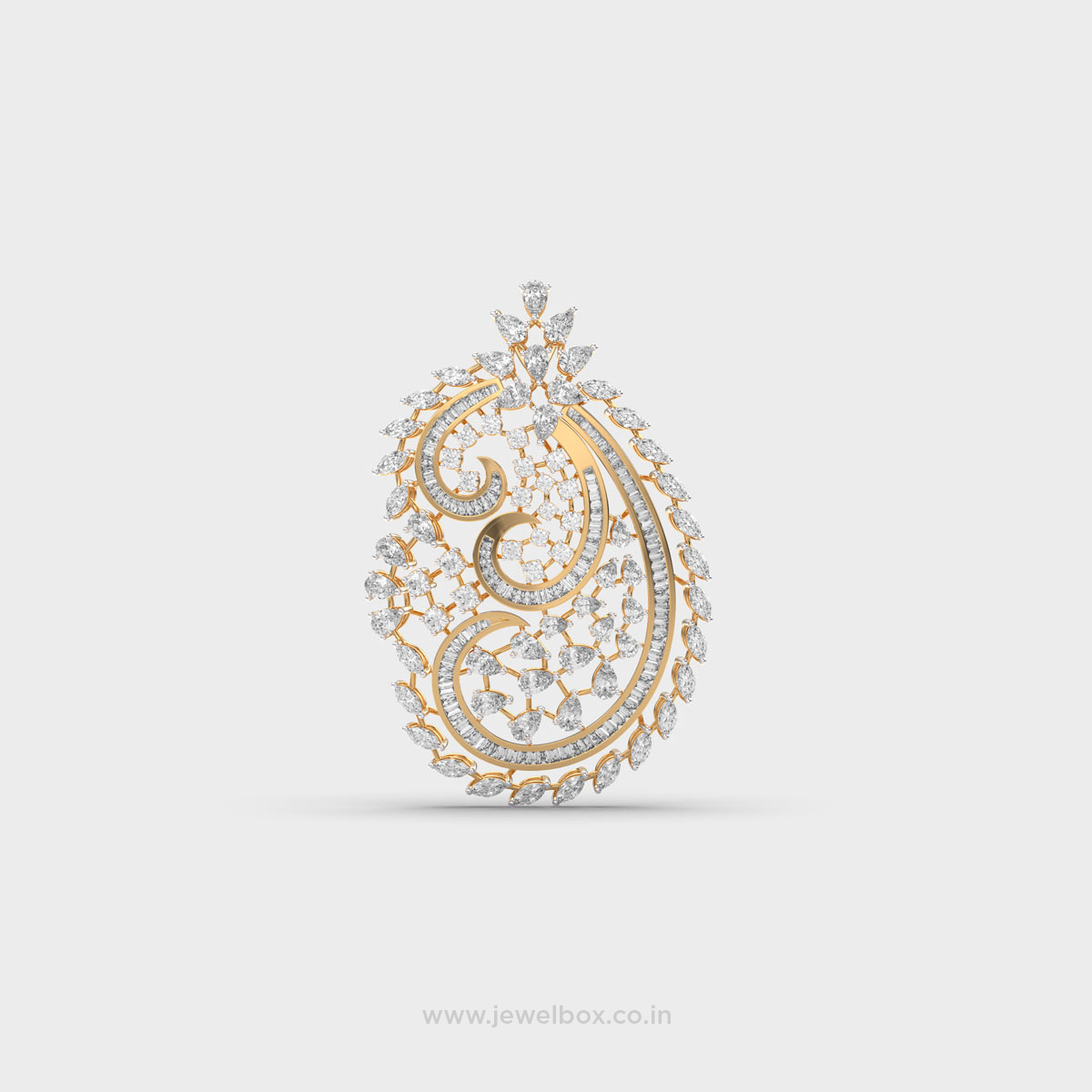 Velanique Mahira Crest Diamond Pendant