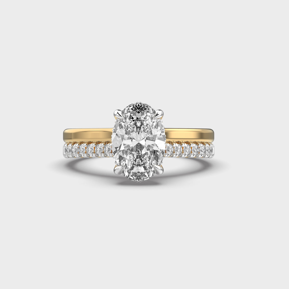 Twofold Twinned Radiance Diamond Ring